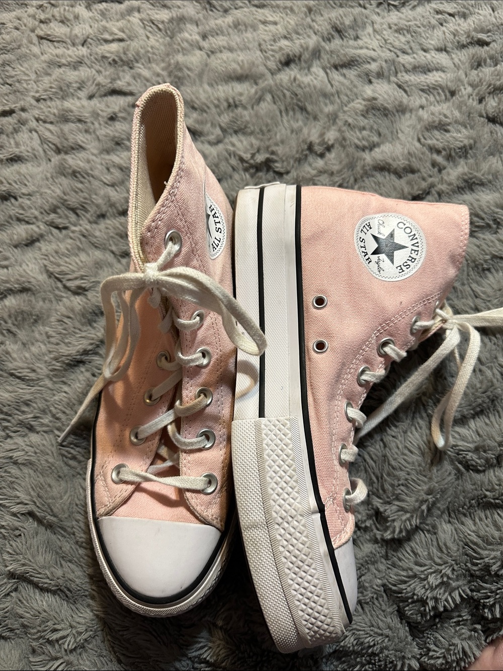 Converse Pink High-Top Platform Sneakers